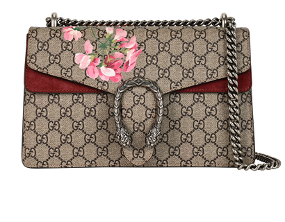 Medium Dionysus Blooms, &pound;795, Handbags, Beige/Pink, Canvas, Front view